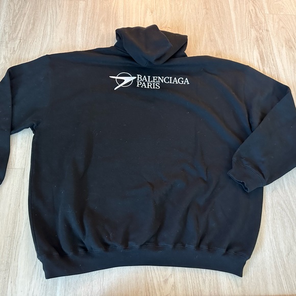Authentic Balenciaga Corporate Embroidered Hoodie - Picture 6 of 9